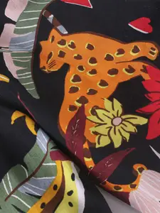 CrayonFlakes Girls Pure Cotton Top with Palazzos