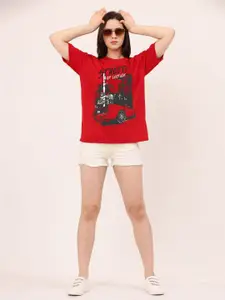 Leotude Women Printed T-shirt