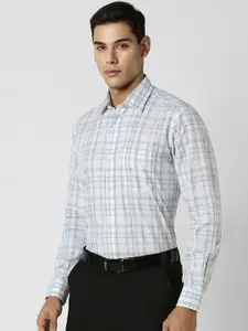 Van Heusen Men Spread Collar Other Checks Checked Cotton Casual Shirt