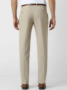 Van Heusen Men Solid Slim Fit Formal Trousers
