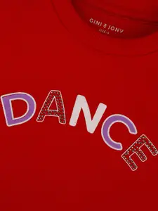 Gini and Jony Girls Printed Sweatshirt