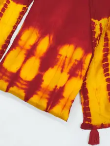 KALINI Bandhani Printed Shibori Unstitched Dress Material