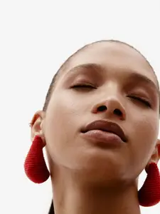 H&M Glass-Bead Statement Dome Earrings