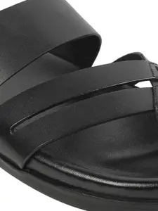 J.FONTINI Men Ethnic Leather Comfort Sandals