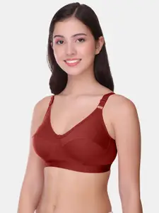 POOJA RAGENEE Women Solid Non Wired Non Padded Full Coverage Tshirt Bra