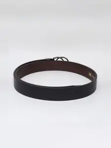 INVICTUS Men Textured Push Pin Closure Belt