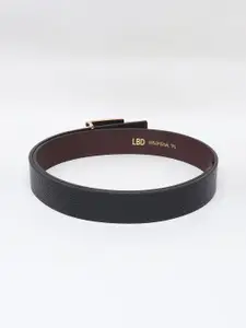 INVICTUS Men Textured Push Pin Closure Belt