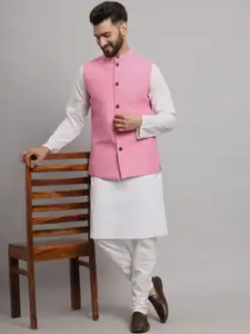 Latest Chikan Garments Mandarin Collar Nehru Jacket