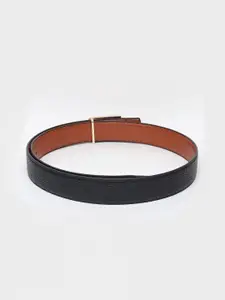INVICTUS Men Textured Push Pin Closure Belt