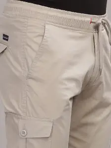 PAUL STREET Men Smart Slim Fit Cargos Trousers