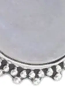 Exotic India Precious Rainbow Moonstone Gemstone Sterling Silver Pair Studded Pendant