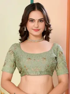 VAIRAGEE Sequinned Embellished Organza Saree