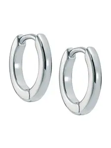 Ted Baker Silver-Plated Brass Circular Hoop Earrings