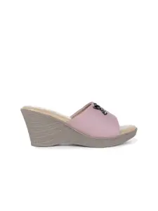 CHINRAAG Women Open Toe Wedge Heeled Sandals