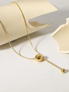 MYKI Gold-Plated Circular Pendants with Chains