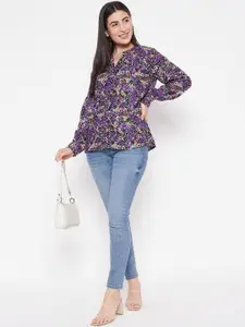 BAESD Women Classic Floral Opaque Printed Casual Shirt