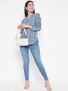 BAESD Women Classic Opaque Printed Casual Shirt