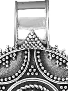 Exotic India Green Malachite Gemstone Designer Sterling Silver Pendant