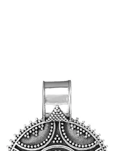 Exotic India Rose Quartz Gemstone Sterling Silver Designer Pendant