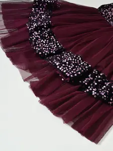 Bella Moda Sequence Fit & Flare Layered Dress