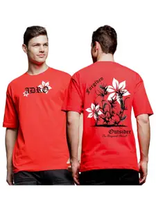 ADRO Men Typography V-Neck T-shirt