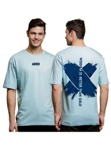 ADRO Men Typography V-Neck T-shirt