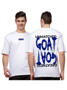 ADRO Men Typography Printed Extended Sleeves Pockets T-shirt