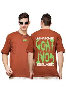 ADRO Men Printed V-Neck T-shirt