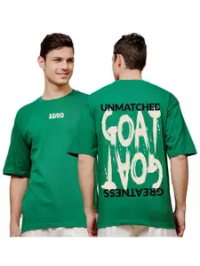 ADRO Men Typography Printed Applique T-shirt