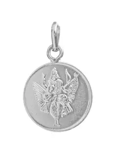 Exotic India Shani Yantra 999 Fineness Pure Silver Pendant