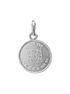 Exotic India Rahu with His Yantra on Reverse - Navagraha Sterling Silver Pendant