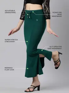 TWIN BIRDS Women Solid  Stretchable Mermaid Fit Saree Skirt