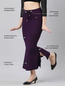 TWIN BIRDS Women Solid  Stretchable Mermaid Fit Saree Skirt