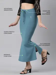 TWIN BIRDS Women Solid  Stretchable Mermaid Fit Saree Skirt