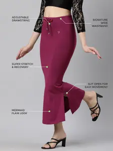 TWIN BIRDS Women Solid  Stretchable Mermaid Fit Saree Skirt