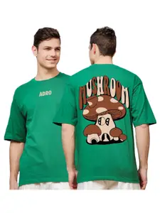 ADRO Men Typography Printed Applique T-shirt
