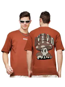 ADRO Men Printed Applique T-shirt