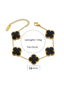 KARISHMA KREATIONS Gold-Plated Link Bracelet