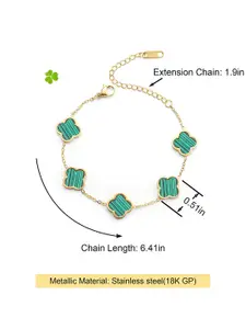 KARISHMA KREATIONS 18K Gold-Plated Stainless Steel Link Bracelet