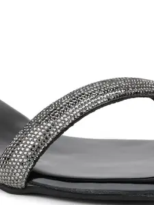 Inc 5 Printed Embellished Party Block  Heels Sandals