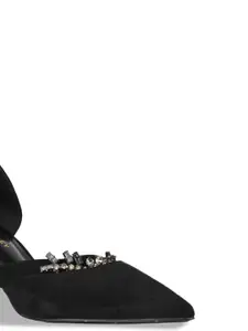 Ronnie Grey Women Embellished PU Party Slim Pumps