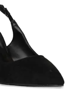 Ronnie Grey Pointed Toe Slim Pumps