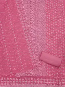 Panzora Floral Embroidered Unstitched Dress Material