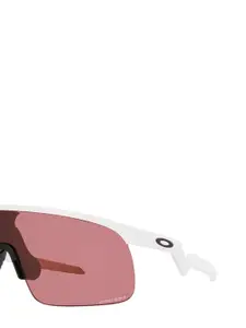 OAKLEY JUNIOR Boys UV Protected Red Lens Rectangle Sunglasses - 0OJ901090100923