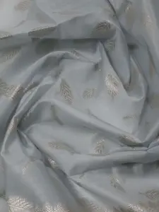 Meena Bazaar Striped woven design Zari Unstitched Dress Material