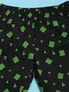 V-Mart Boys Pack Of 2 Printed Regular Fit Shorts