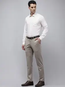 Van Heusen Pure Cotton Slim Fit Floral Opaque Printed Formal Shirt