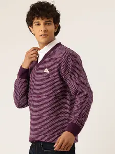Monte Carlo Men Self Design Pullover