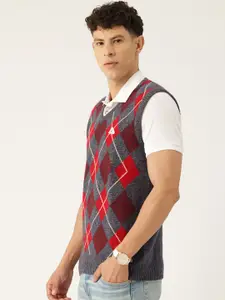 Monte Carlo Geometric Woollen Sweater Vest