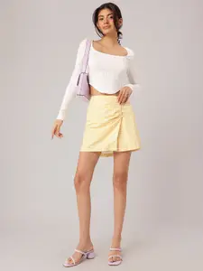 DressBerry Wavy Wonder Scoop Neck Crop Top